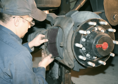 this image shows truck brake service in New York